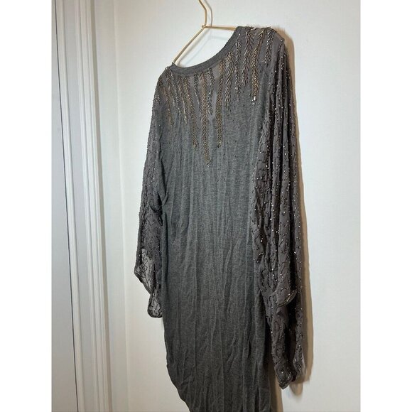Haute Hippie Gray Bead Drapey Dress Size XS - Picture 5 of 12